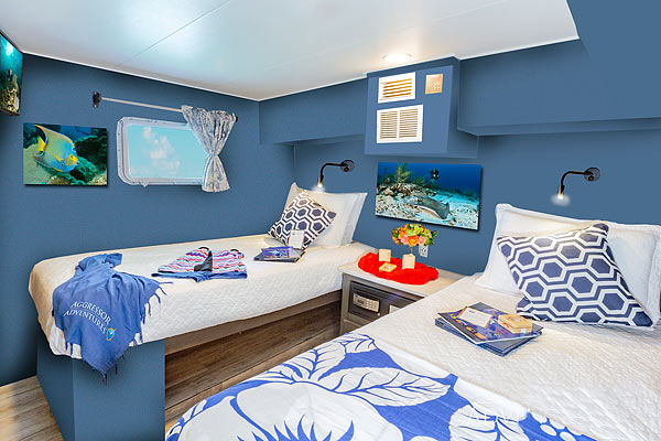 Каюта «Deluxe» на яхте Cayman Aggressor IV Каюта «Deluxe» на яхте Cayman Aggressor IV