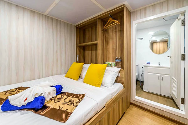 Каюта Deluxe Double на яхте Deep Andaman Queen Каюта Deluxe Double на яхте Deep Andaman Queen